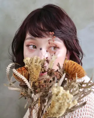 ミディアム カラー 木村陸弥 似合わせ 透明感カラー🌿のヘアスタイル