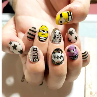 ミディアム ネイル ネイル さきみのネイルデザイン