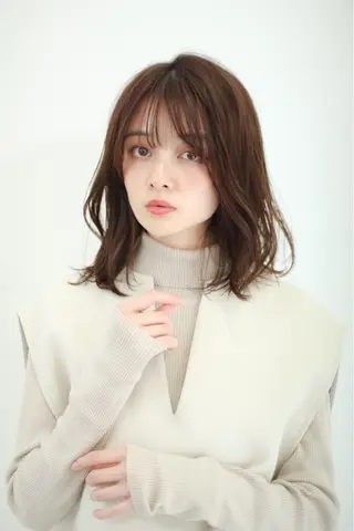 ミディアム La fith hair rond 立川店所属・kyosuke 透明感カラーのヘアスタイル