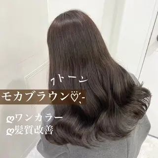 ロング カラー NAMI🤎ブラウン &ミルクティー🤍のヘアスタイル