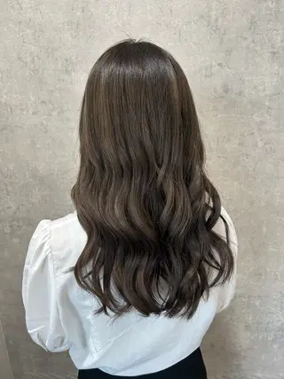 ロング カラー 切りっぱなしボブ特化 美容師/杏実のヘアスタイル