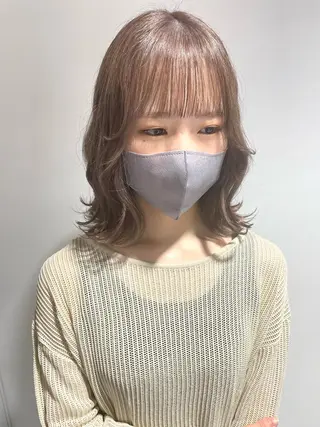 ミディアム 遠藤 愛莉のヘアスタイル