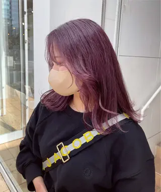セミロング カラー 透明感カラー/艶髪/ エクステ/HIROのヘアスタイル