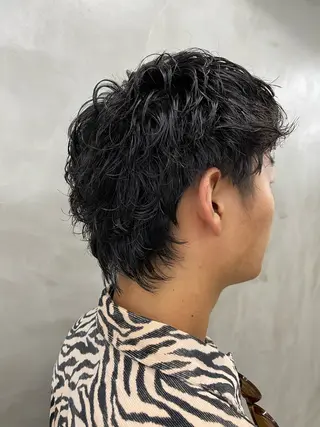 パーマ メンズ メンズカット パーマ[佐橋]のヘアスタイル