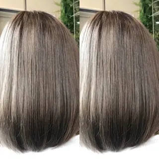 ミディアム カラー Hanna by W_SALONのヘアスタイル