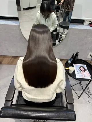 ロング 柴田樹/大人可愛い 艶髪カラー/髪質改善のヘアスタイル