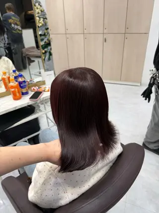 ミディアム カラー ヘアアレンジ 💗横浜美容室 💗HARUNAのヘアスタイル