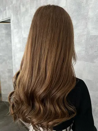 ロング 髪質改善カラー🎀 アイブロウ✨麗華のヘアスタイル