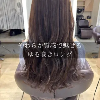 セミロング カラー 湯浅 了一のヘアスタイル