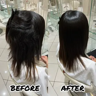 セミロング 髪質改善美容師 鈴木のヘアスタイル