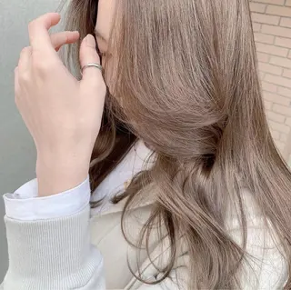 ミディアム 透明感カラー ふうか　渋谷のヘアスタイル