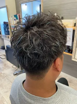 カラー パーマ メンズ メンズ特化/パーマ/ フェードWATARUのヘアスタイル