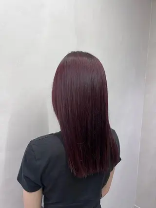 セミロング カラー 阪本 安里のヘアスタイル