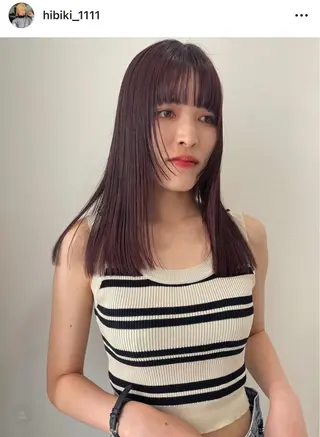 セミロング HIBIKI/原宿 ハッシュカット🪄のヘアスタイル