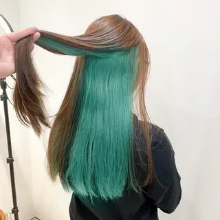 ロング カラー 縮毛矯正/髪質改善 /韓国風　山川春輝のヘアスタイル