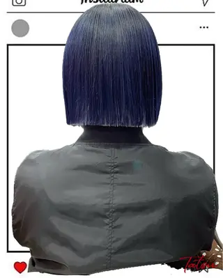 ミディアム カラー Tatsu/newi 大分 ハイトーンのヘアスタイル