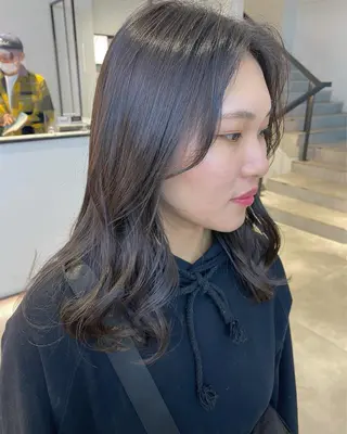 セミロング カラー 透明感/レイヤー カット🎀Maco.のヘアスタイル