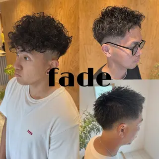 ショート メンズ メンズパーマ達人/ フェード/イツキのヘアスタイル