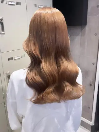 ロング カラー パーマ ヘアアレンジ メンズ キッズ ネイル マツエク・マツパ アイブロウ 🎀韓国スタイル YURINA🎀のヘアスタイル