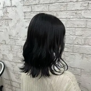 ミディアム 《艶感暗髪カラー》 Honoka🪐のヘアスタイル