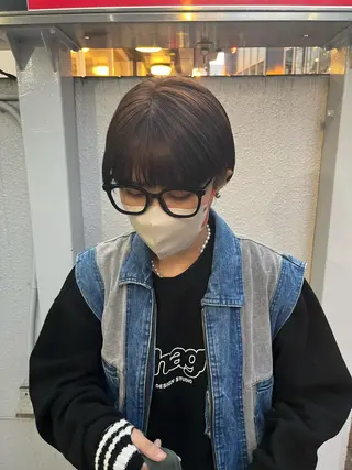 ショート ☀️コミヤマミユ☀️ /パーマ/ハイトーンのヘアスタイル