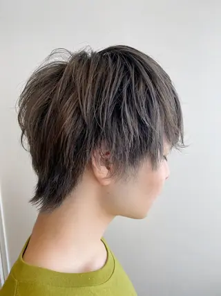 ショート カラー メンズ salowin渋谷kitaya park前所属・RIKA韓国ヘア/く びれヘア/上品カラーのヘアスタイル