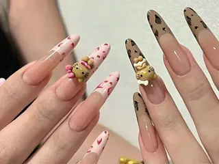 ロング 🎀CUTEE 🎀レイのネイルデザイン