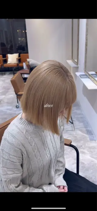ショート 似合わせカラー 梅田 ayanaのヘアスタイル