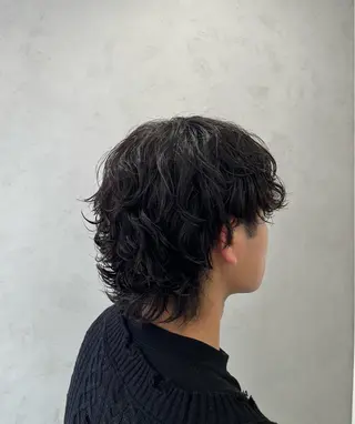 パーマ メンズ ブリーチなし透明感 カラー✨横山 佳希のヘアスタイル