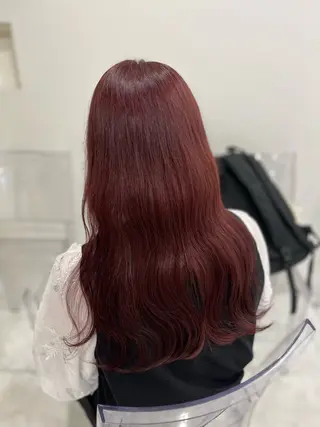 ロング カラー ガーリー♡女の子っぽ ヘア♡ピンクカラー♡のヘアスタイル