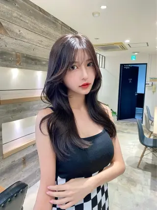 ロング カラー IVY所属・髪質改善/韓国ヘア 顔まわり特化yutoのヘアスタイル