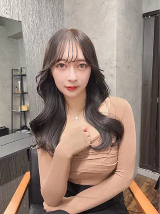 ロング カラー 韓国レイヤー/ 顔周り💕田中将吾のヘアスタイル