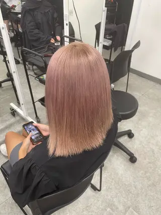 ミディアム カラー トレンド暖色ヘア🍒 miu🍒のヘアスタイル