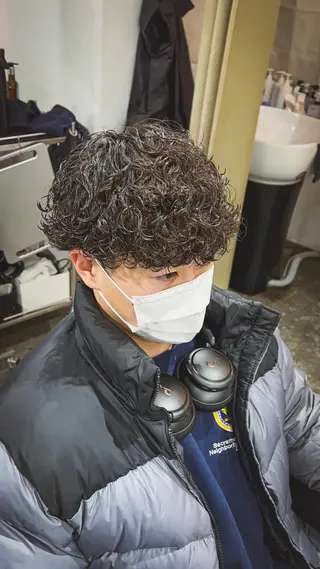 ショート パーマ メンズ ✨骨格矯正メンズ特化 美容師公平✨のヘアスタイル
