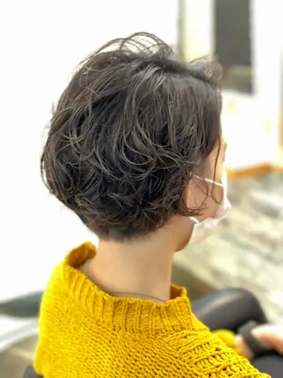 ショート カラー パーマ ヘアアレンジ 一人一人の輝きを 心を込めてのヘアスタイル
