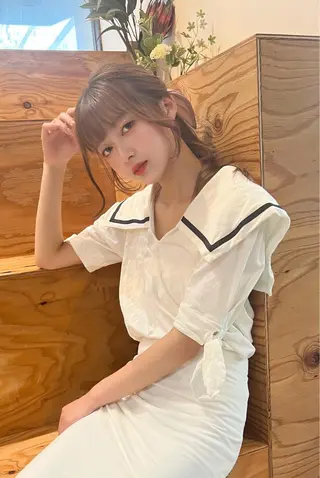 ロング カラー ヘアアレンジ 顔まわり職人🇰🇷 韓国ヘア/KAITOのヘアスタイル