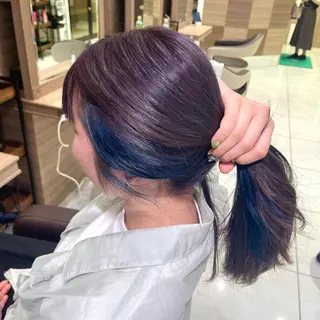 セミロング カラー 艶カラー みゆう🎀のヘアスタイル