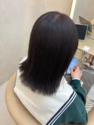 ミディアム カラー ❄️ゆき/表参道/ /暖色♥️/うる艶のヘアスタイル