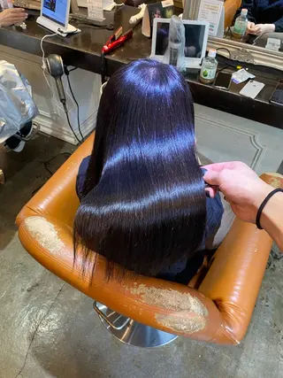 ロング パーマ 癖毛&ダメージ改善 カット/soyaのヘアスタイル