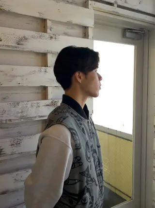 ショート メンズ 佐藤 ウィリアムのヘアスタイル