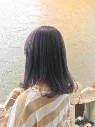 セミロング 池袋/透明感カラー 🎀Yuri🎀のヘアスタイル