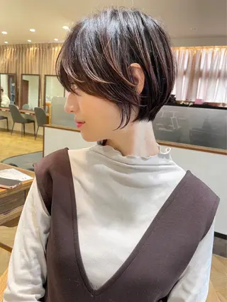 ショート カラー ダブルカラー 韓国ヘアKYONのヘアスタイル