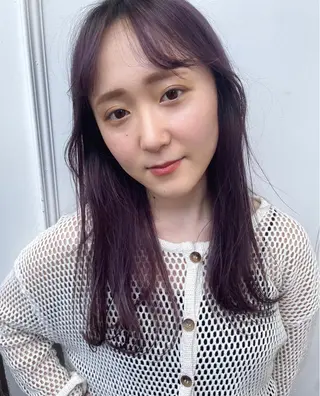 セミロング カラー ホンダリサコ 透明感カラー/ボブのヘアスタイル