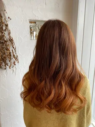 セミロング カラー 美容室 ソンリエのヘアスタイル