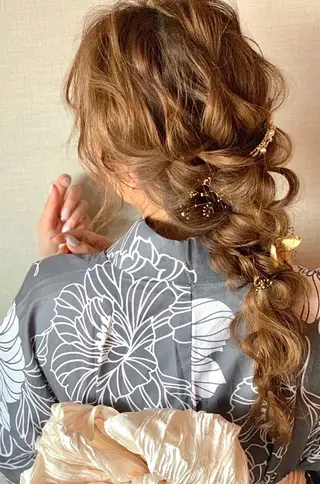 セミロング カラー 髪質改善サロン 心斎橋ARCHEのヘアスタイル