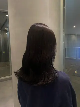 セミロング カラー 【パーマ/ブリーチ】 ヤマザキナナホのヘアスタイル