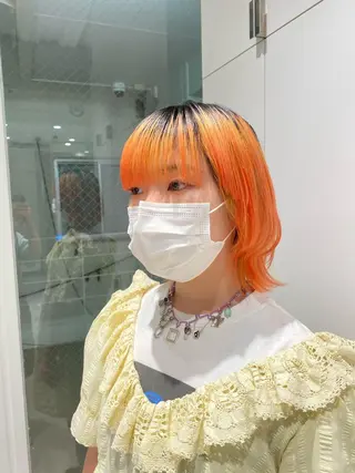 ミディアム カラー ナチュラル/韓国💎 haruka 💎のヘアスタイル