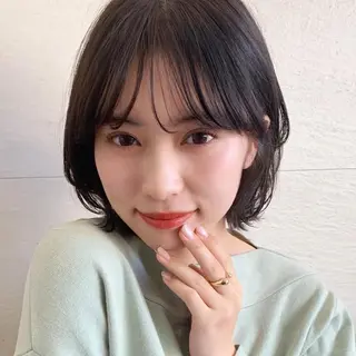 ミディアム カラー 🌱小顔ヘア/ボブ ミディアム/双葉🌱のヘアスタイル
