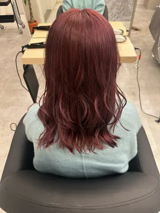 セミロング KUWAO MOEのヘアスタイル