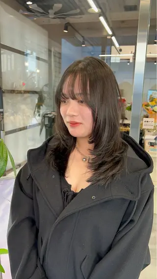 セミロング 🌞レイヤー×カラー 前川那津美🌞のヘアスタイル